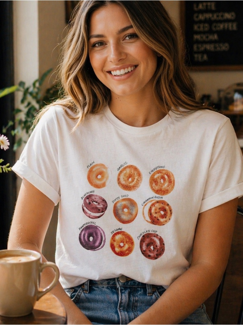 J.Crew Collection Bagel Graphic Tee 🥯